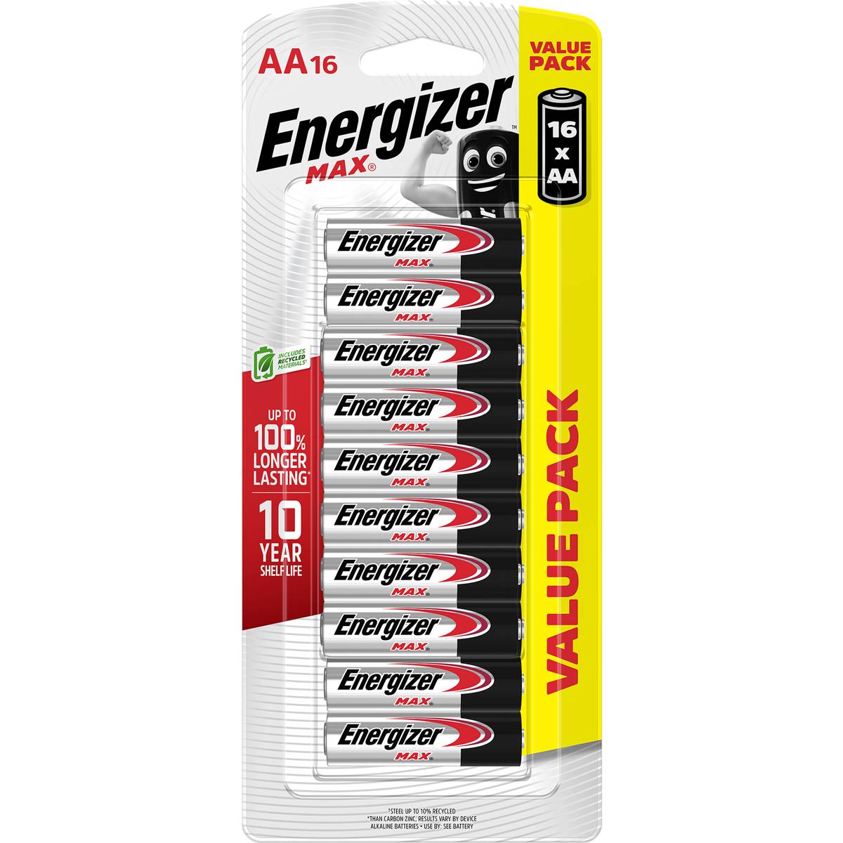 Energizer Max Batteries AA 16pk
