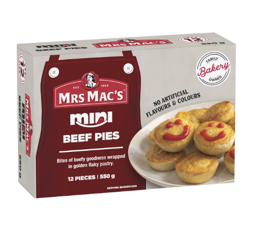 Mrs Macs Party Pies  12pk