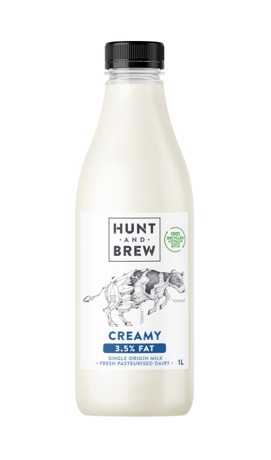 Hunt & Brew Creamy 3.5% Milk 1L