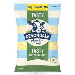 Devondale Shredded Tasty Cheese 600g