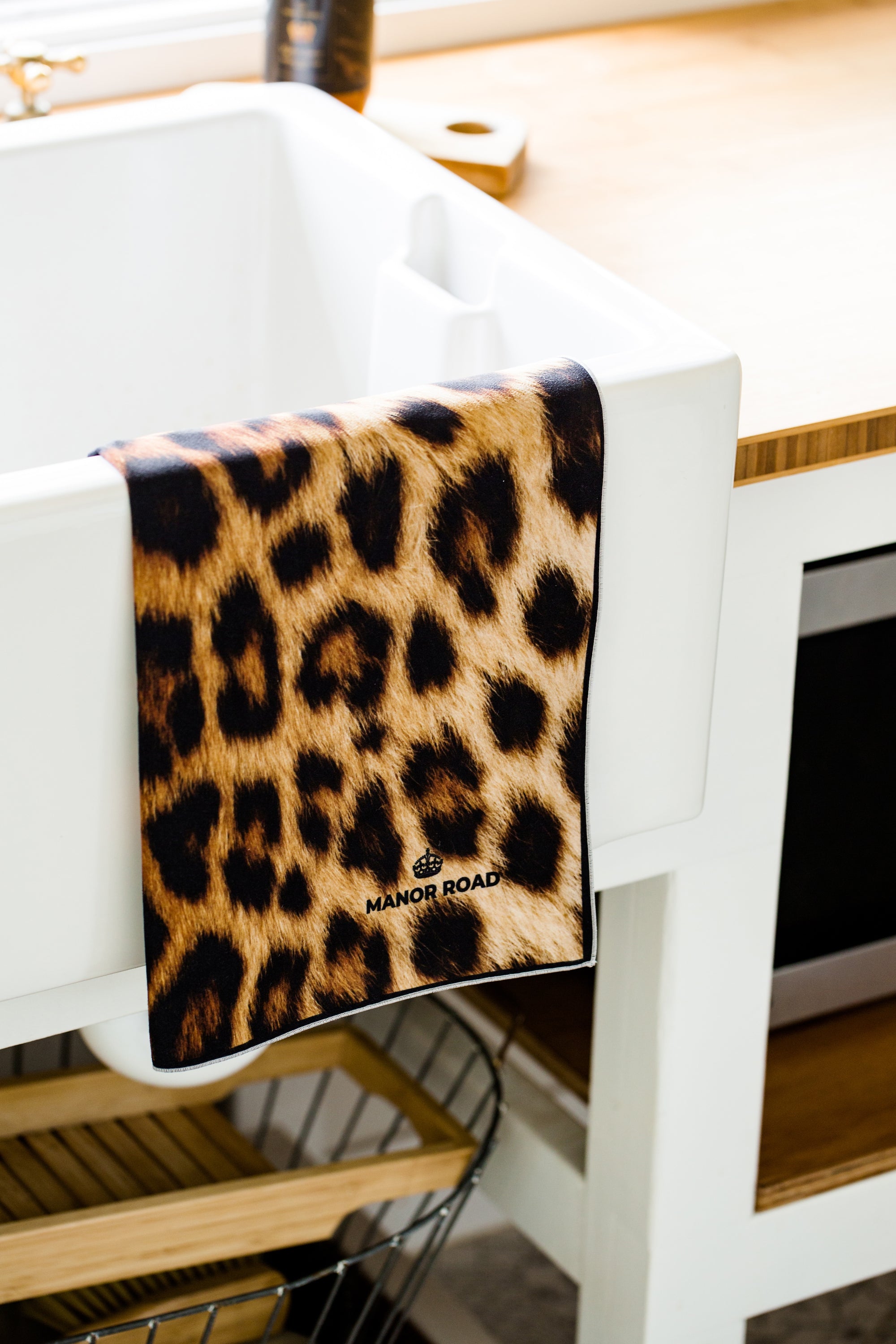 Manor Road Microfiber Tea Towel - Leopard