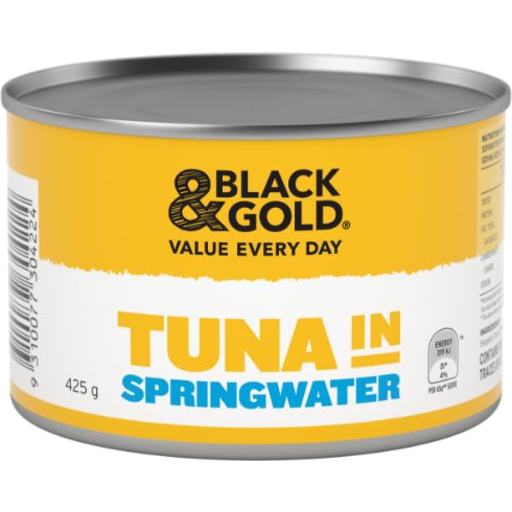 Black & Gold Tuna in Springwater 425g