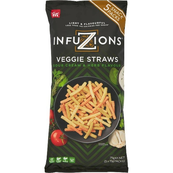 Infuzions Veggie Straws 5pk