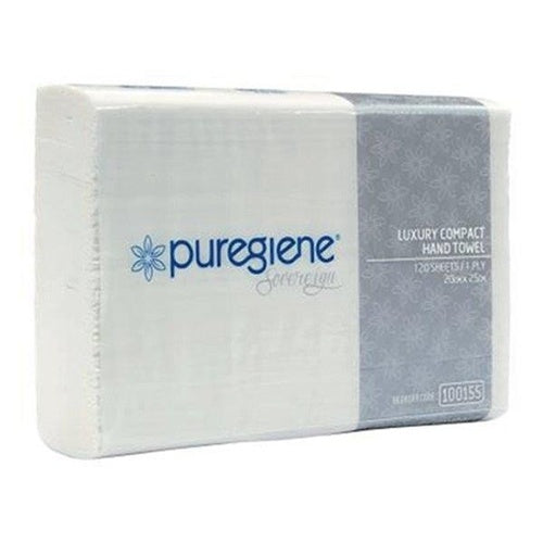 Bulk Puregiene Sovereign Compact Hand Paper Towel 20cm x 23cm 2160sht - 100155