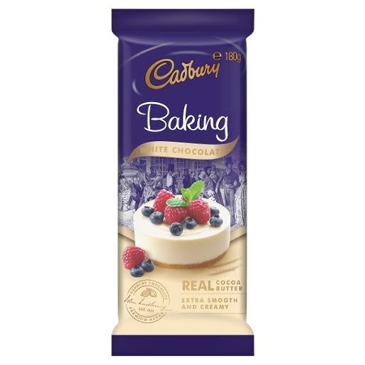 Cadbury Baking White Chocolate Block 180g