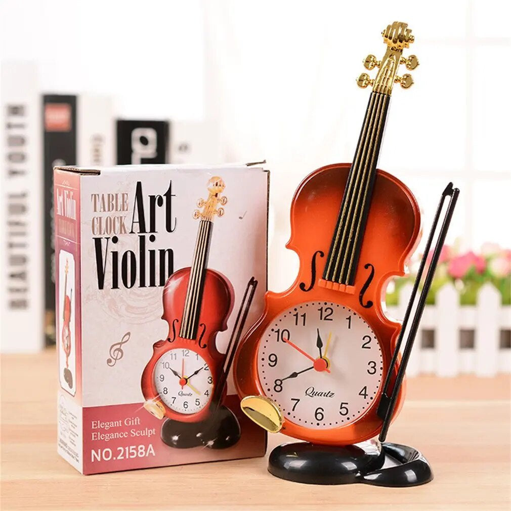 Table Clock Violin