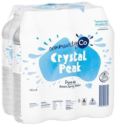 Community Co Spring Water 1.5L 6pk
