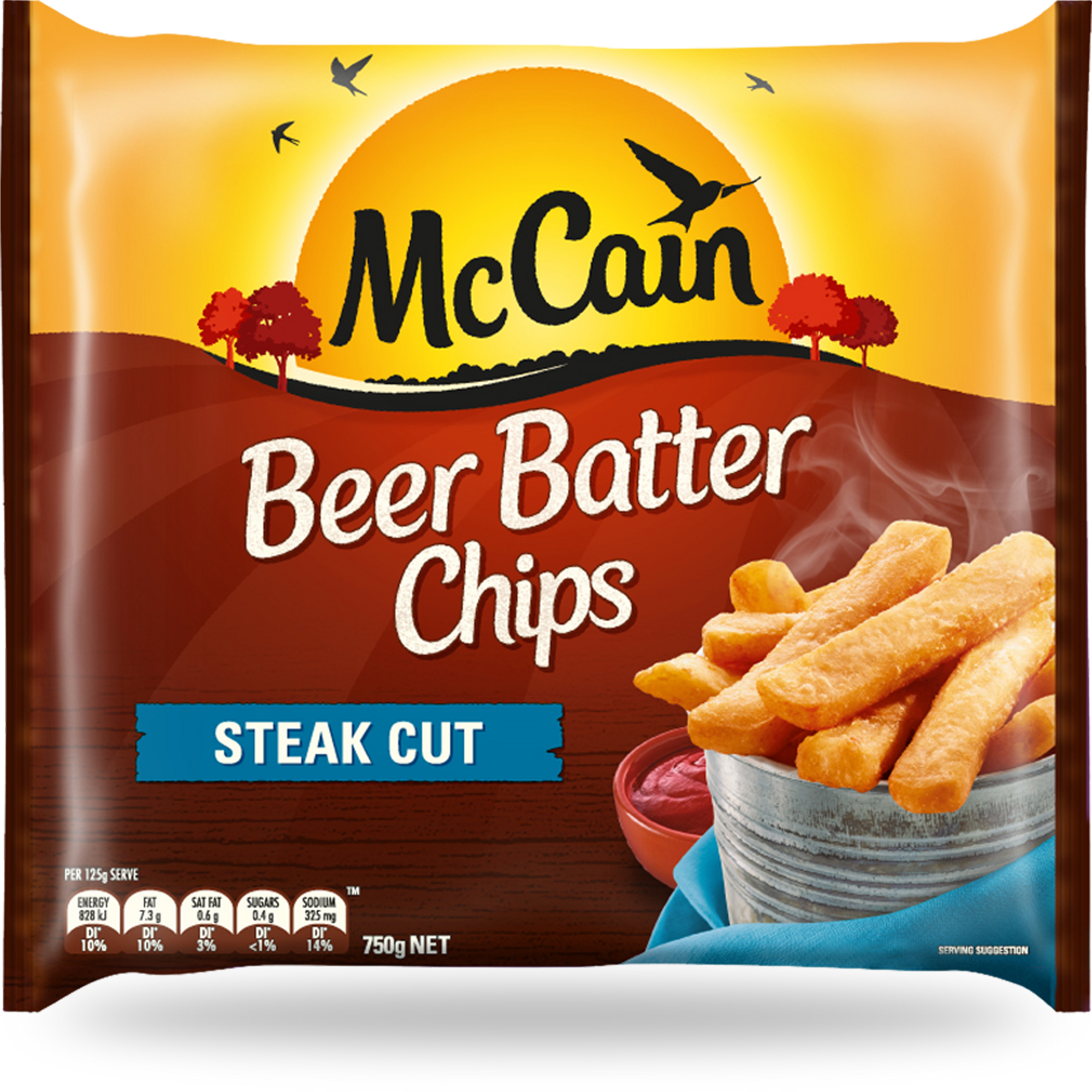 McCain Steak Cut Beer Batter Chips 750g
