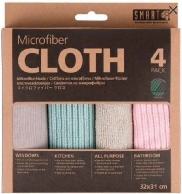 Microfibre Cloth 4pk