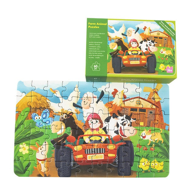 Farm Animal Jigsaw Puzzle  60 piece