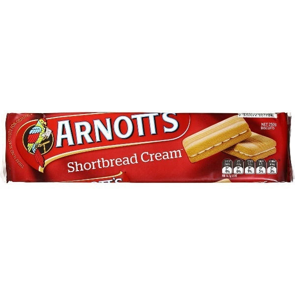 Arnott's Shortbread Cream Biscuits 250g