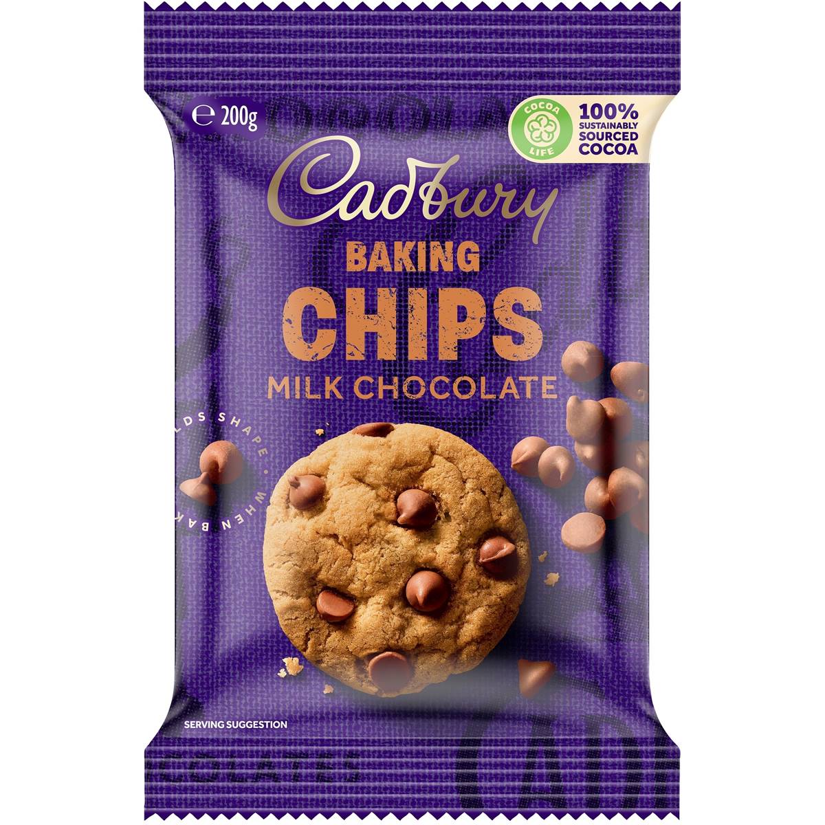 Cadbury Baking Chips Milk Chocolate 200g