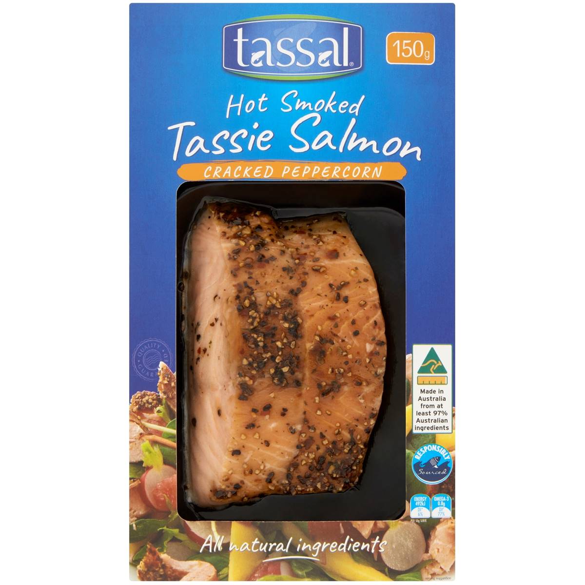 Tassal Hot Smoked Peppered Salmon 150g