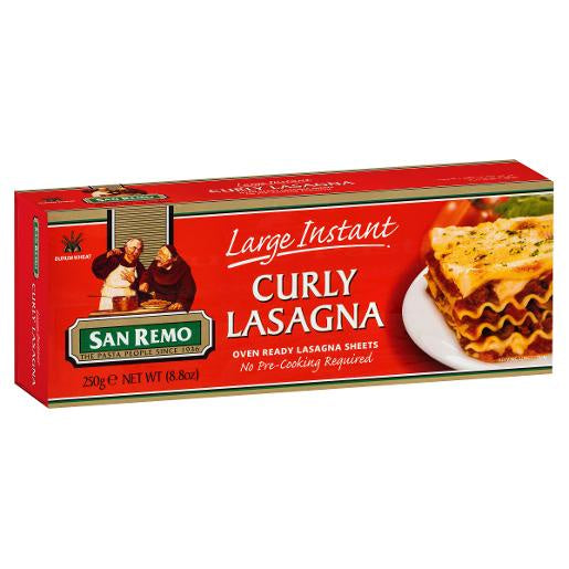 San Remo Instant Curly Lasagna 250g