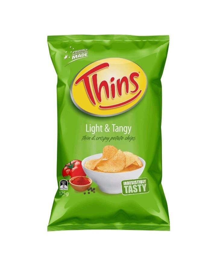 Thins Chips Light and Tangy 175g