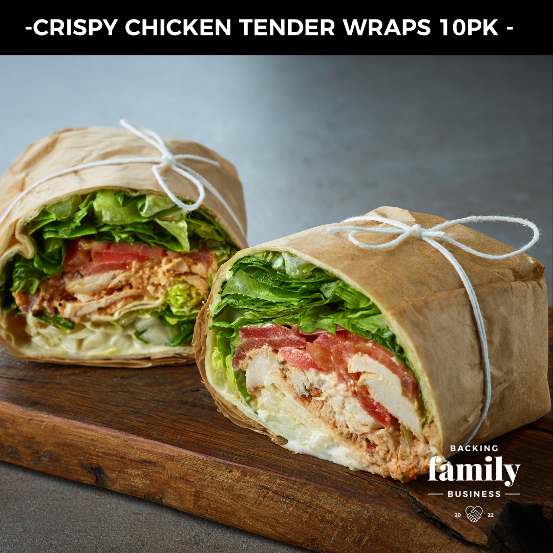 Crispy Chicken Tender Wrap - Serves 10 (Business Lunch)