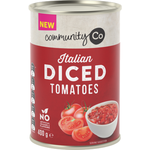 Community Co Diced Tomatoes 400g
