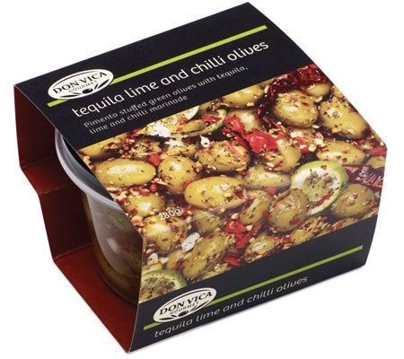 Don Vica Tequila Lime & Chilli Olives 280g