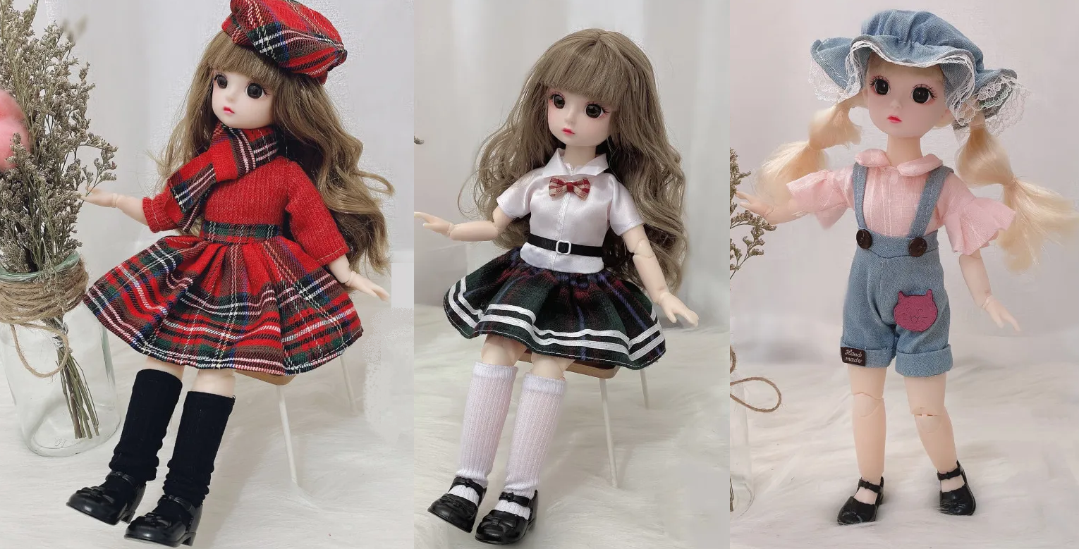 Doll with Clothes 30cm - Assorted Clothes