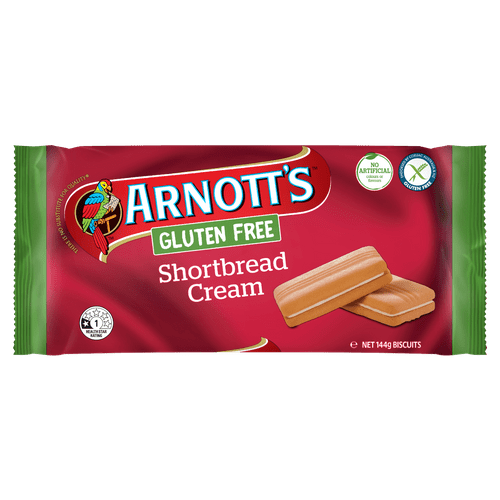 Arnott's Shortbread Cream Gluten Free 144g