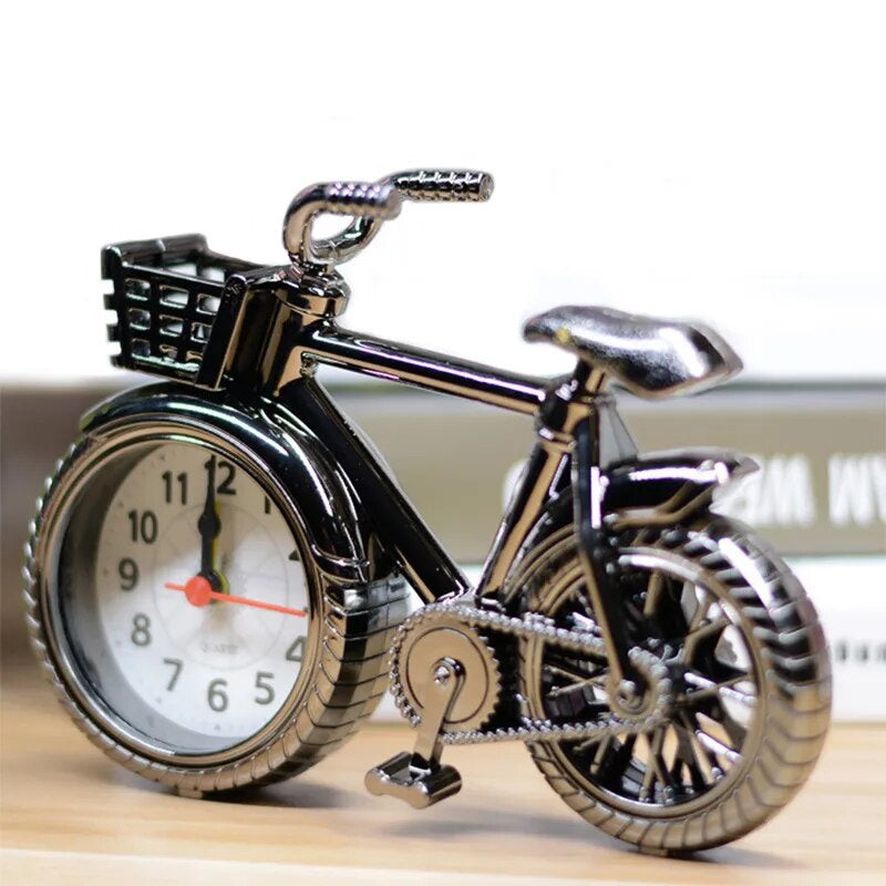 Table Clock Retro Bicycle