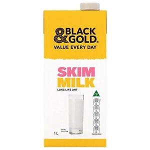 Black & Gold Skim Milk UHT 1L