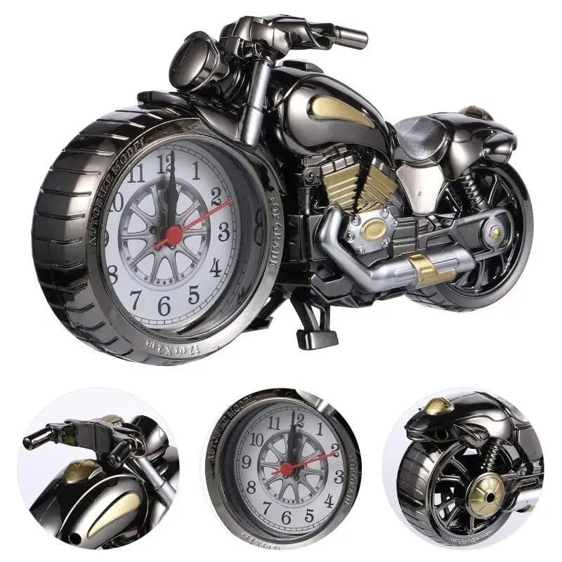 Table Clock Vintage Motorcycle
