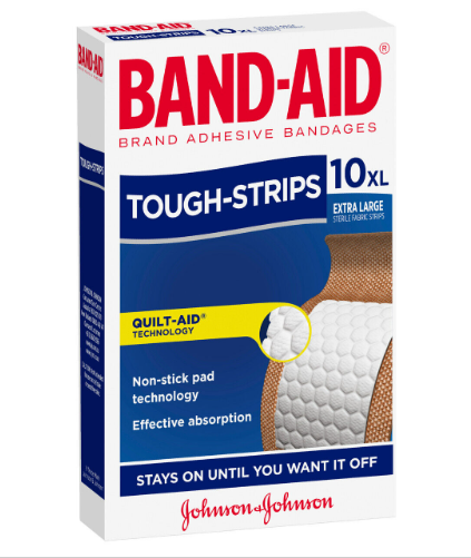 Band-Aid Tough Strips XL 10pk