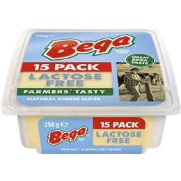 Bega Sliced Cheese Lactose Free 250g