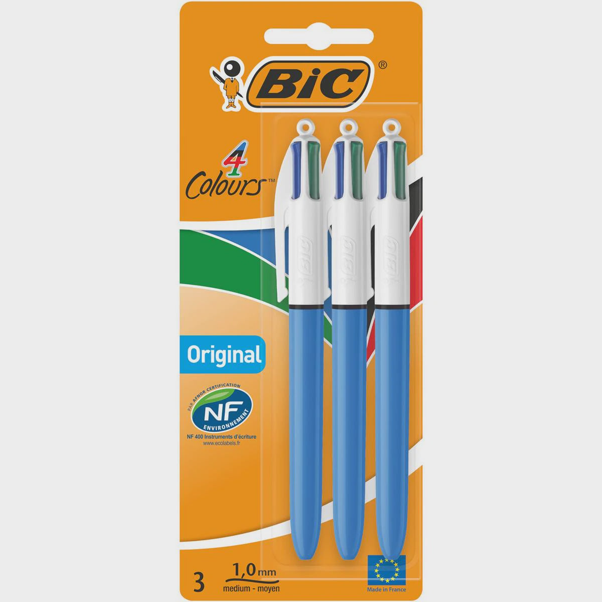 Bic 4 Colour Pen 3pk