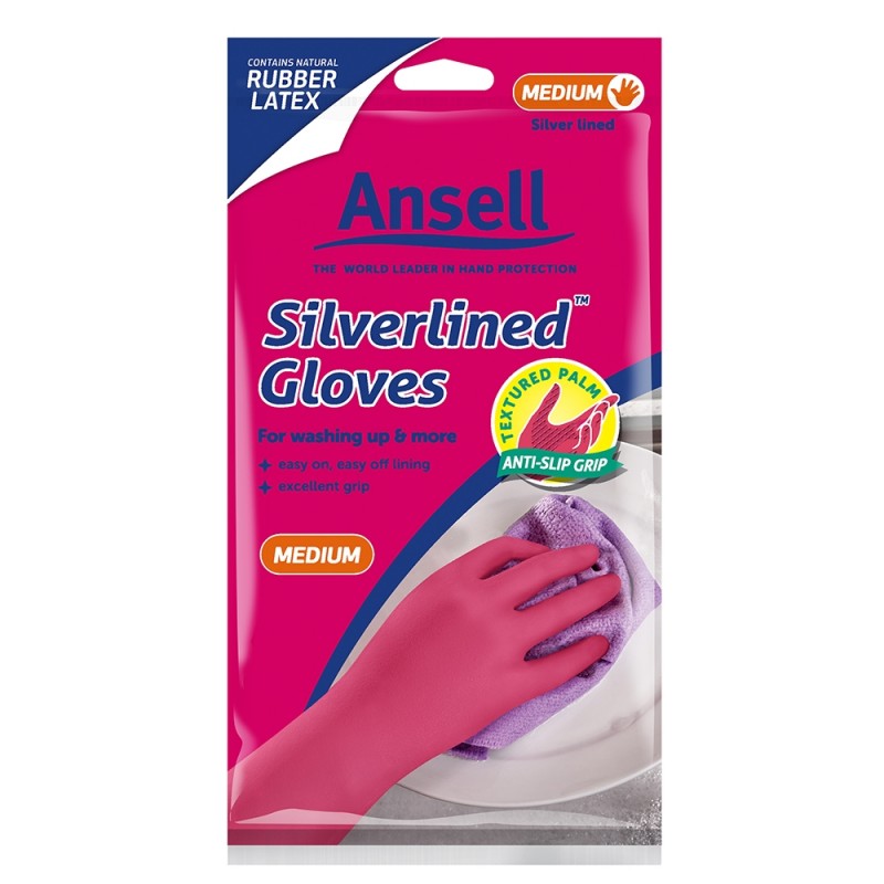 Ansell Silverlined Gloves Medium 1pk
