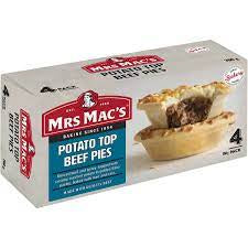 Mrs Macs Potato Top Beef Pie 4pk