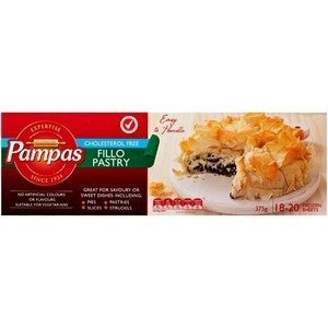 Pampas Frozen Filo Pastry 18-20 Sheets 375g