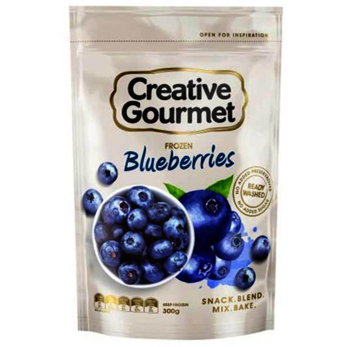 Creative Gourmet Frozen Blueberries 300g