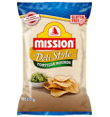 Mission Deli Style Tortilla Rounds GF 500g