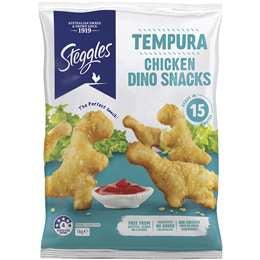 Steggles Tempura Chicken Dino Snacks 1kg