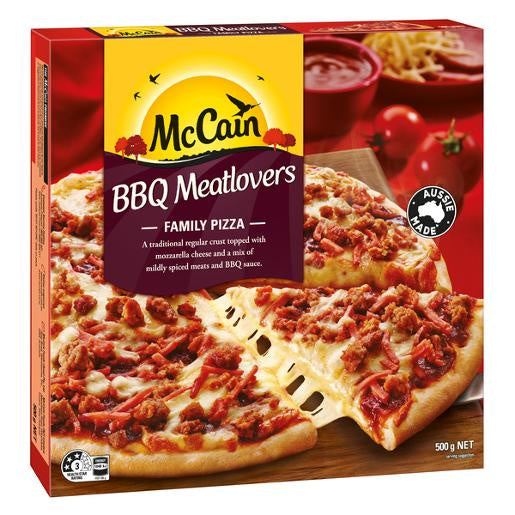 McCain Family Pizza BBQ Meatlovers 500g
