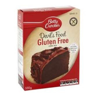 Betty Crocker Devils Food Cake Mix GF 550g