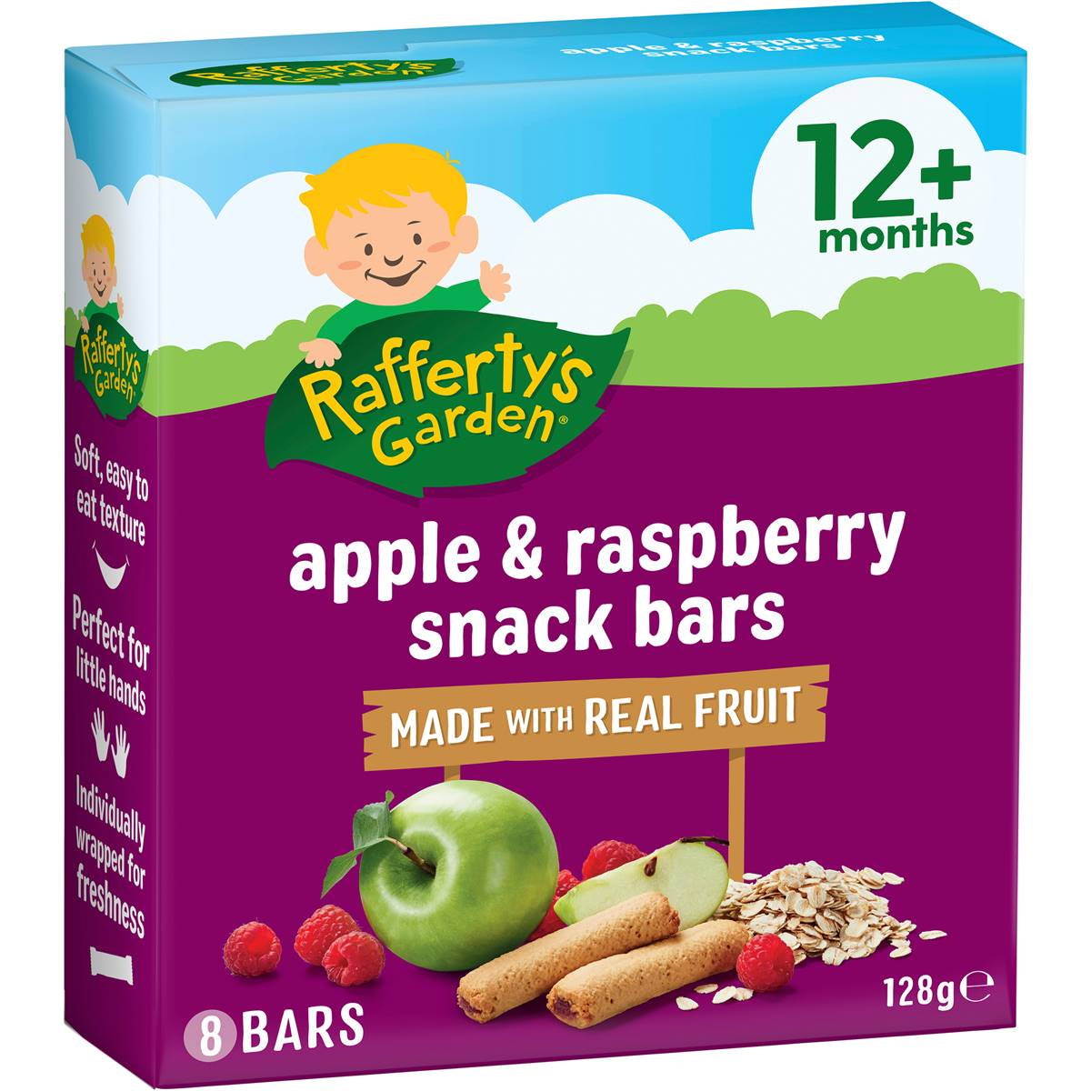 Rafferty's Apple & Raspberry Snack Bars 8pk