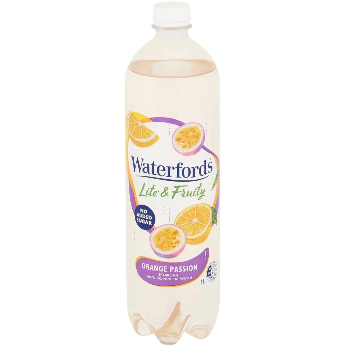 Waterfords Sparkling Mineral Water Orange Passionfruit 1L