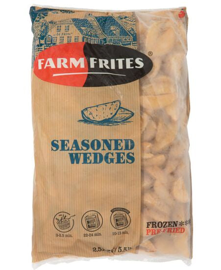 Farm Frites Seasoned Wedges  2.5kg