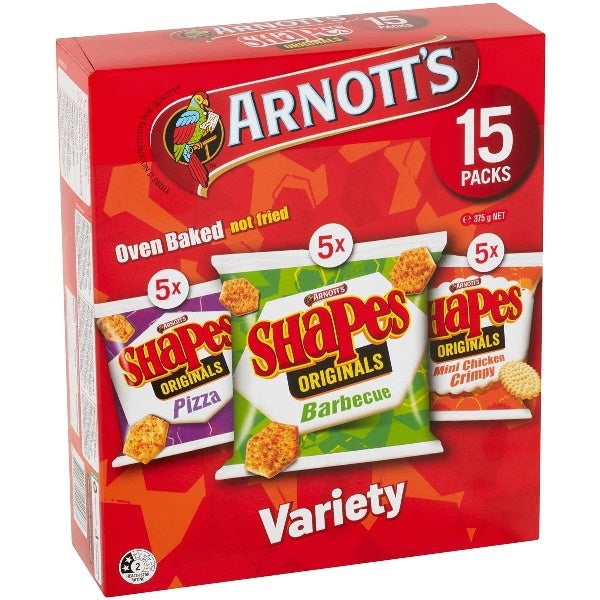 Arnott's Shapes Variety 15pk