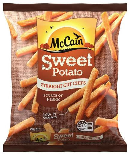 McCain Sweet Potato Straight Cut Chips 750g