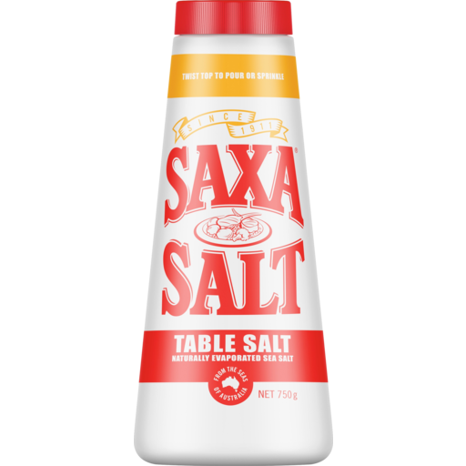Saxa Salt Table Salt 750g