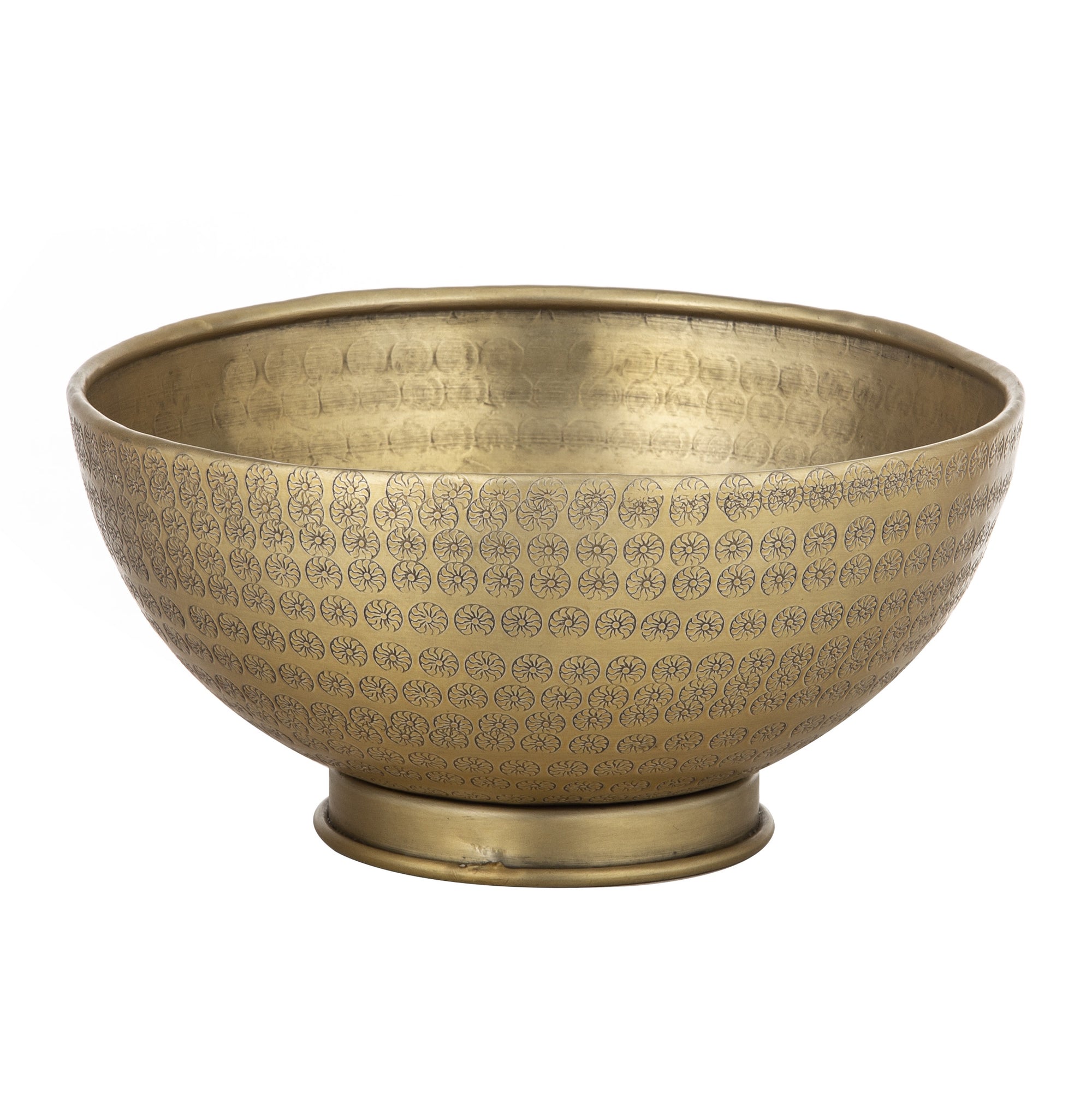 Ravi Brass Footed Bowl 24.5cm