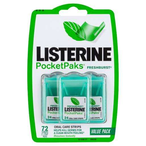 Listerine Freshburst PocketPaks 72pk