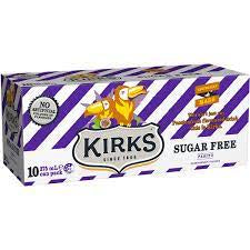 Kirks Sugar Free Pasito Cans 375mL 10pk