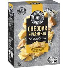 Red Rock Deli Crackers Cheddar & Parmesan 135g