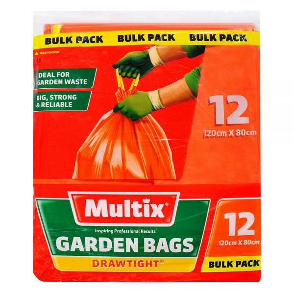 DNR Multix Garden Bags with Drawtight Closure 120cm x 80cm 120L 12pk