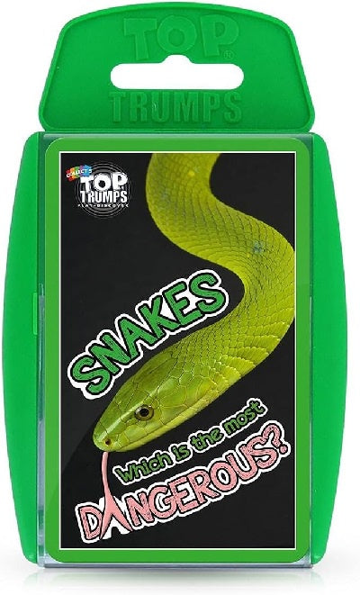 Top Trumps Card Game Snakes Which is the most Dangerous?